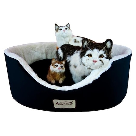 Aeromark C04HML-MB Armarkat Pet Bed Cat Bed 22 X 19 X 8 - Laurel Green & Ivory